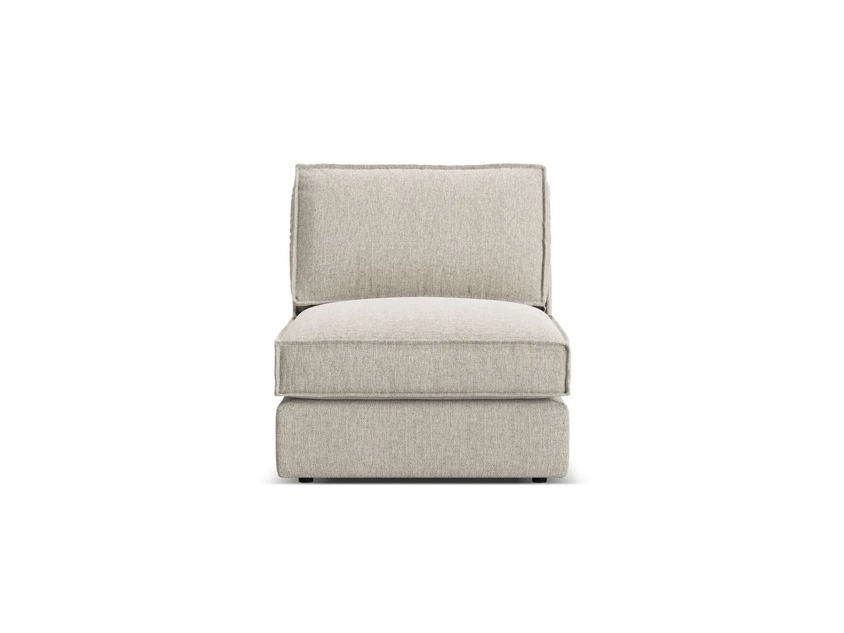 Pola Modulares 1-Sitzer Sofa aus Strukturierter Stoff in Sand (BABEL SAND), 80x103x88 cm von Micadoni – Bild 1