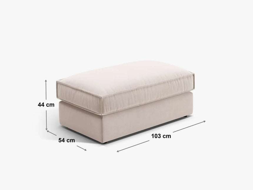 Pola Pouf aus Samt in Flaschengrün (Salvador 7), 103x54 cm von Micadoni – Bild 2
