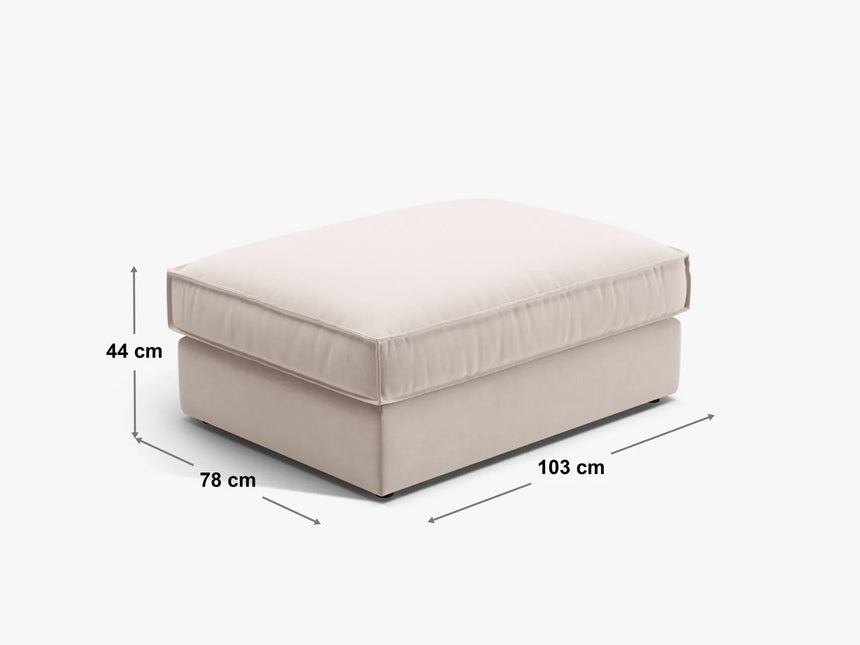 Pola Pouf aus Samt in Flaschengrün (Salvador 7), 103x78 cm von Micadoni – Bild 2