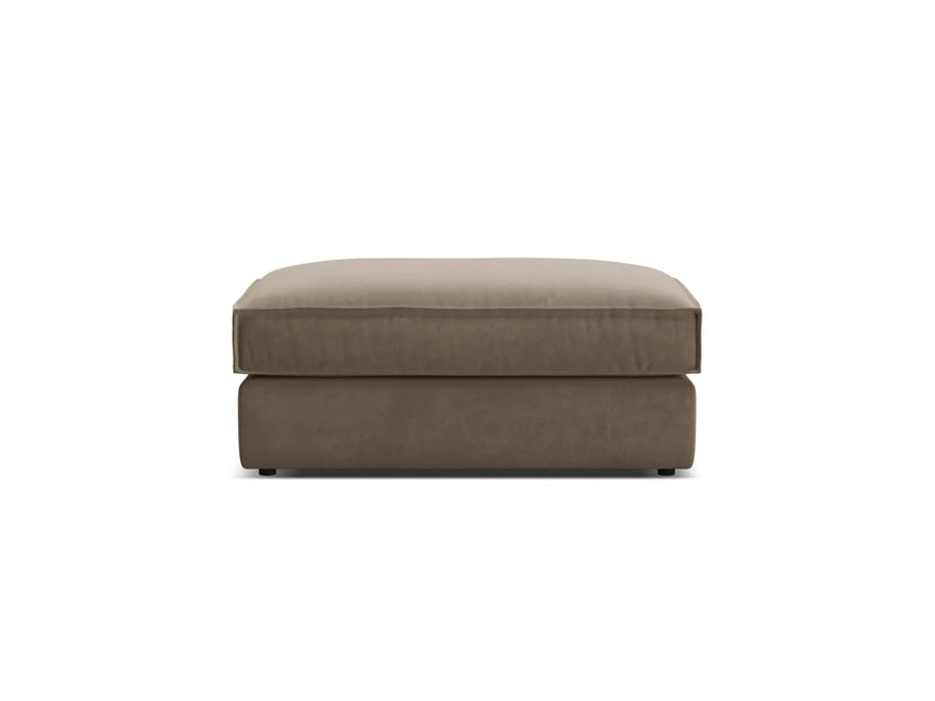 Pola Pouf aus Samt in Grau-Braun (Salvador 3), 103x54 cm von Micadoni – Bild 3