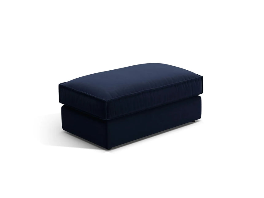 Pola Pouf aus Samt in Königsblau (Salvador 5), 103x54 cm von Micadoni – Bild 1