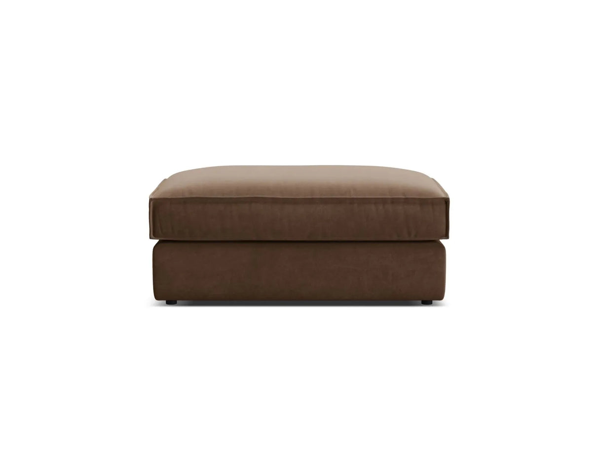 Pola Pouf aus Samt in Schokolade (Salvador 4), 103x54 cm von Micadoni – Bild 3