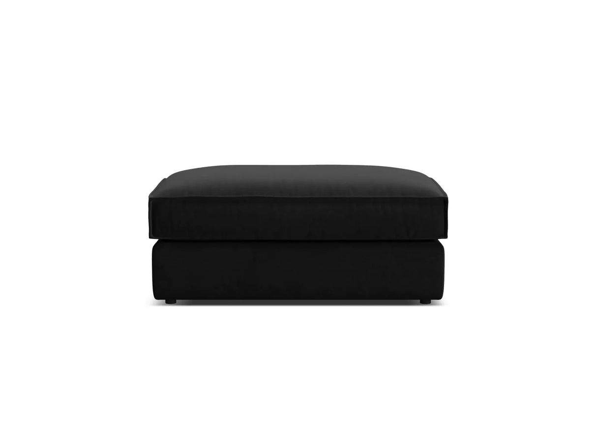 Pola Pouf aus Samt in Schwarz (Salvador 19), 103x54 cm von Micadoni – Bild 3