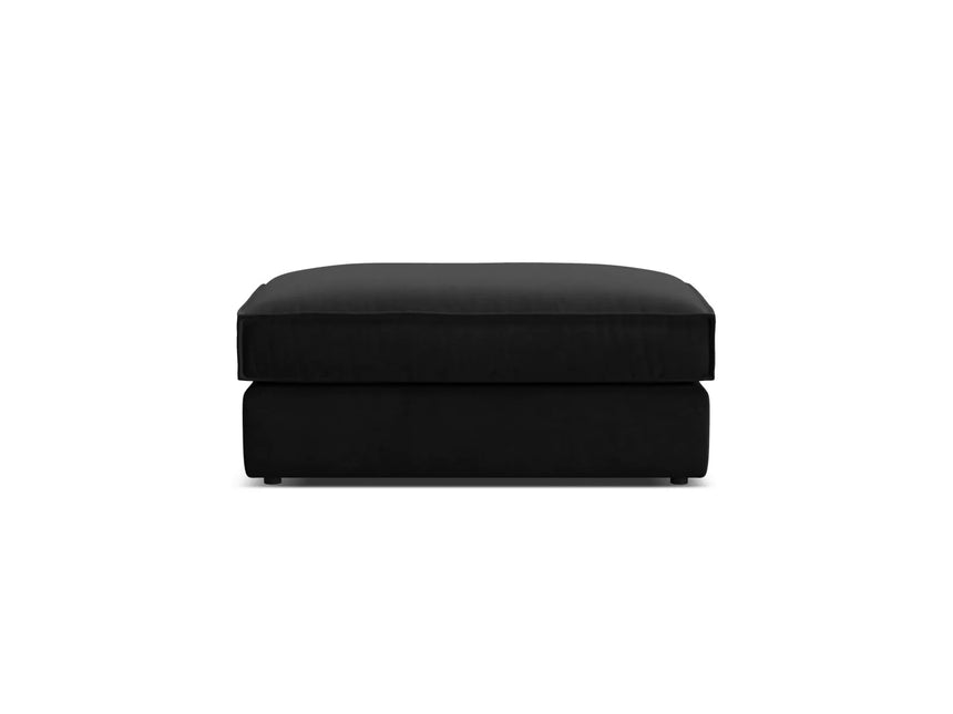 Pola Pouf aus Samt in Schwarz (Salvador 19), 103x54 cm von Micadoni – Bild 3