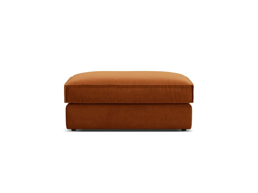 Pola Pouf aus Samt in Terrakotta (Salvador 14), 103x54 cm von Micadoni – Bild 3