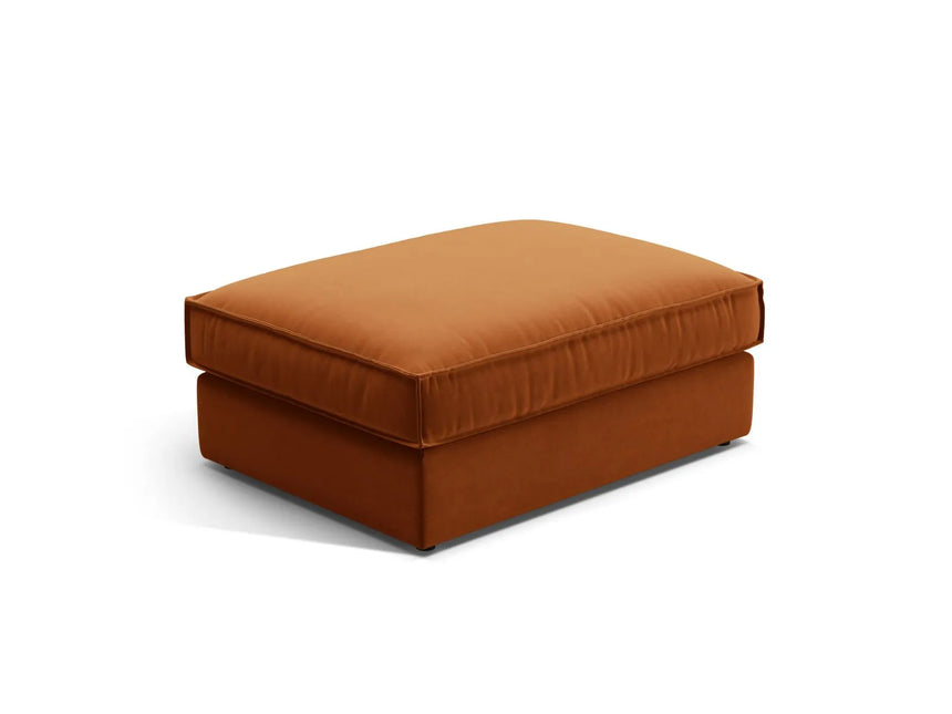 Pola Pouf aus Samt in Terrakotta (Salvador 14), 103x78 cm von Micadoni – Bild 1