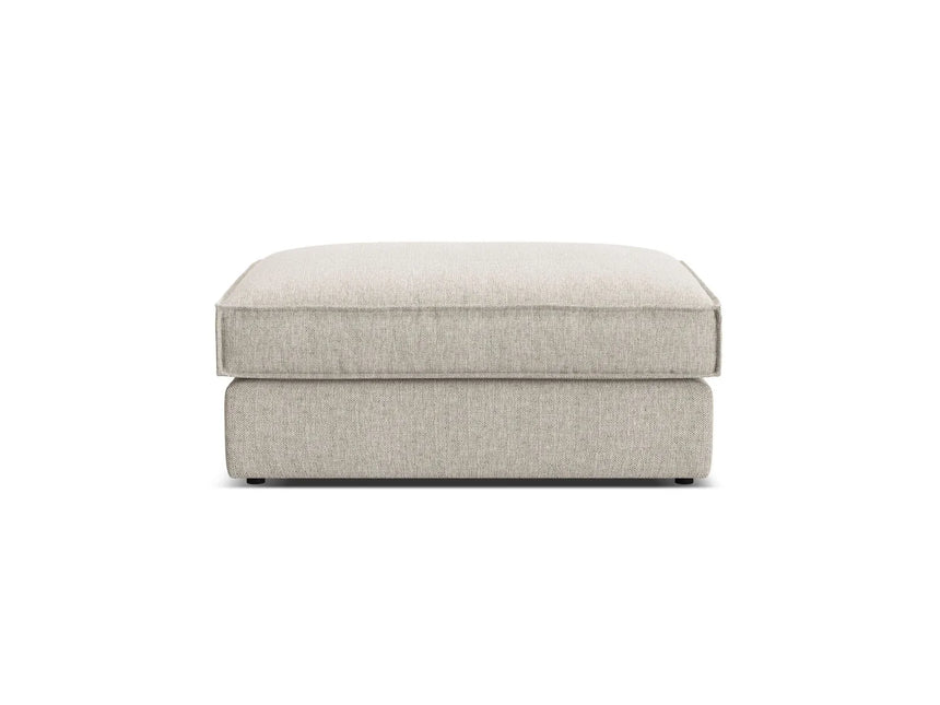Pola Pouf aus Strukturierter Stoff in Sand (BABEL SAND), 103x78 cm von Micadoni – Bild 3