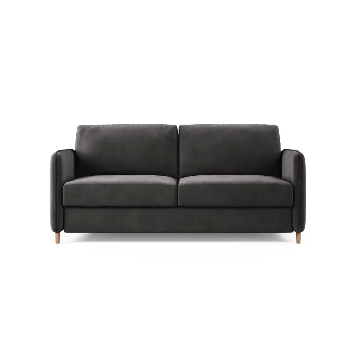 Simo 3-Sitzer Sofa mit Schlaffunktion, ausklappbar, aus Samt oder Strukturstoff, 184x102 cm - ZEN ZONE Furniture