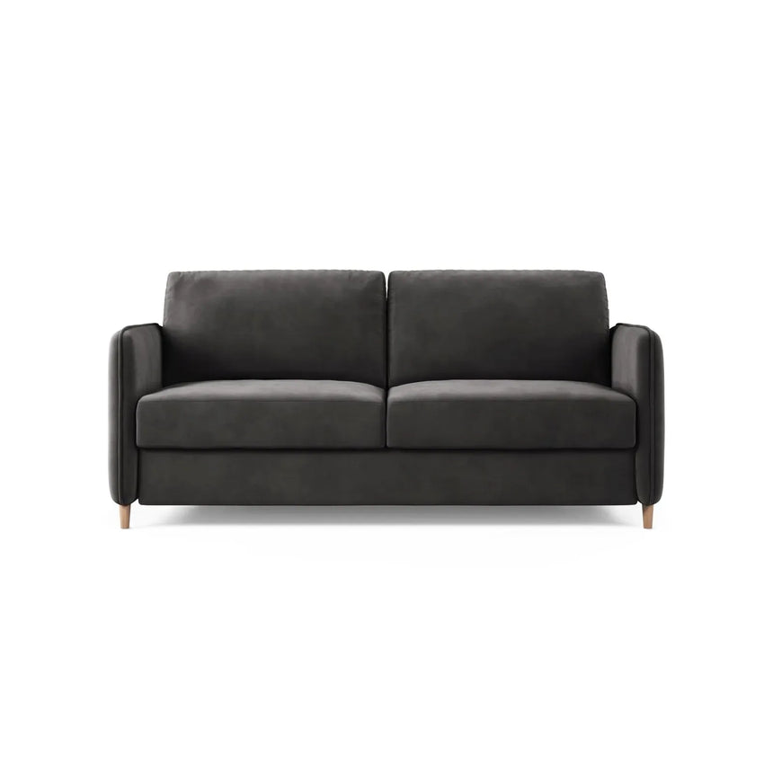 Simo 3-Sitzer Sofa mit Schlaffunktion, ausklappbar, aus Samt oder Strukturstoff, 184x102 cm - ZEN ZONE Furniture