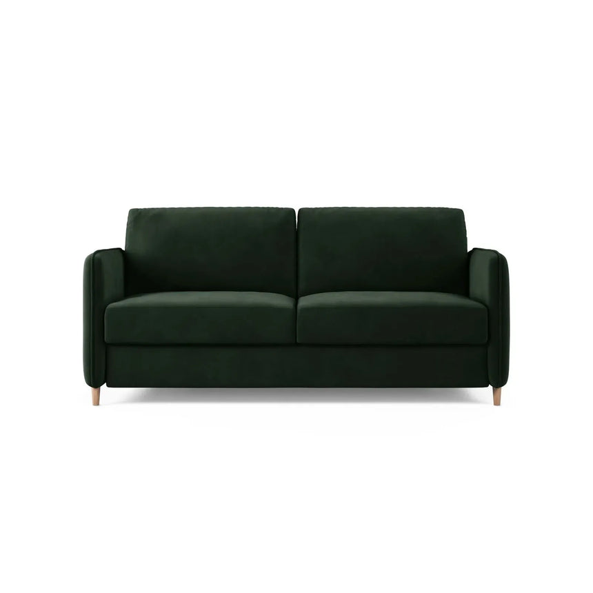 Simo 3-Sitzer Sofa mit Schlaffunktion, ausklappbar, aus Samt oder Strukturstoff, 184x102 cm - ZEN ZONE Furniture