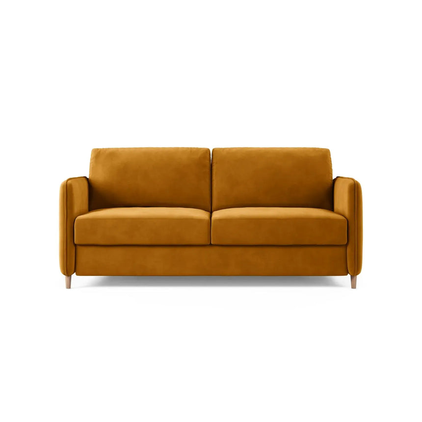 Simo 3-Sitzer Sofa mit Schlaffunktion, ausklappbar, aus Samt oder Strukturstoff, 184x102 cm - ZEN ZONE Furniture