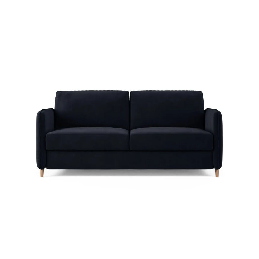 Simo 3-Sitzer Sofa mit Schlaffunktion, ausklappbar, aus Samt oder Strukturstoff, 184x102 cm - ZEN ZONE Furniture