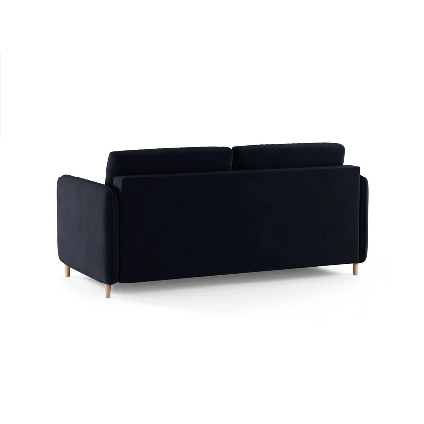 Simo 3-Sitzer Sofa mit Schlaffunktion, ausklappbar, aus Samt oder Strukturstoff, 184x102 cm - ZEN ZONE Furniture