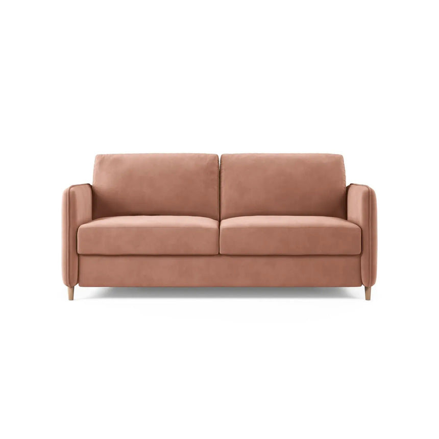 Simo 3-Sitzer Sofa mit Schlaffunktion, ausklappbar, aus Samt oder Strukturstoff, 184x102 cm - ZEN ZONE Furniture