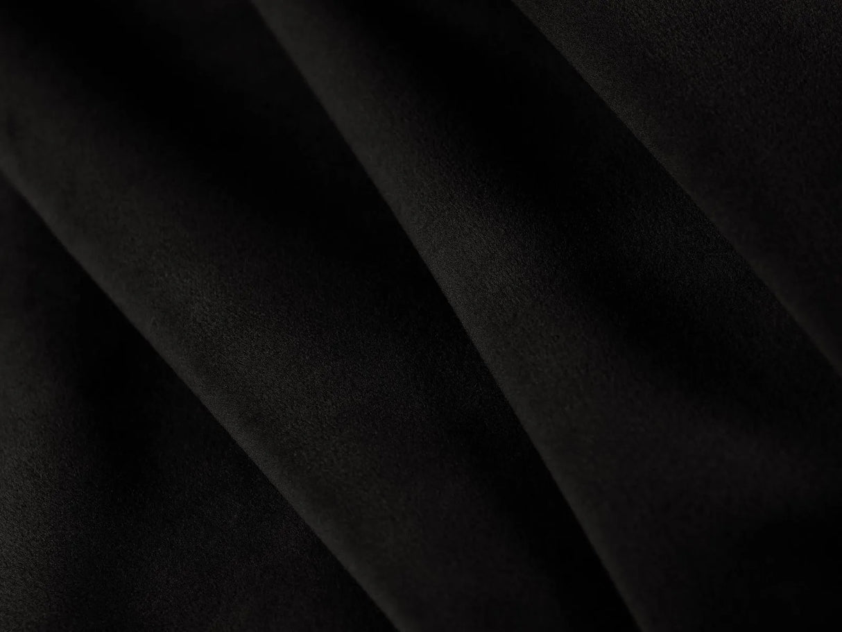 Simo 3-Sitzer Sofa mit Schlaffunktion, ausklappbar, aus Samt in Schwarz (Salvador 19), 184x102 cm von Micadoni – Bild 6