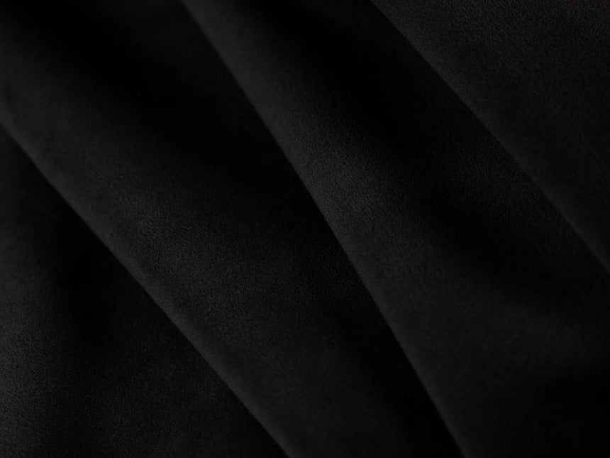 Simo 3-Sitzer Sofa mit Schlaffunktion, ausklappbar, aus Samt in Schwarz (Salvador 19), 184x102 cm von Micadoni – Bild 6