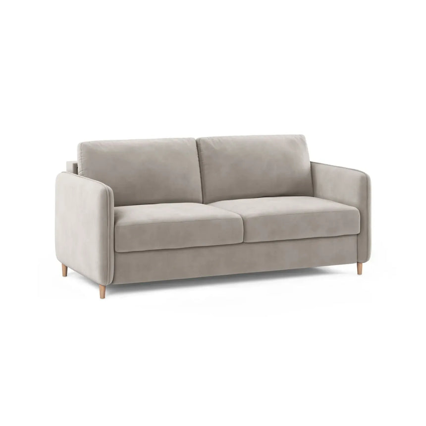 Simo 3-Sitzer Sofa mit Schlaffunktion, ausklappbar, aus Samt oder Strukturstoff, 184x102 cm - ZEN ZONE Furniture