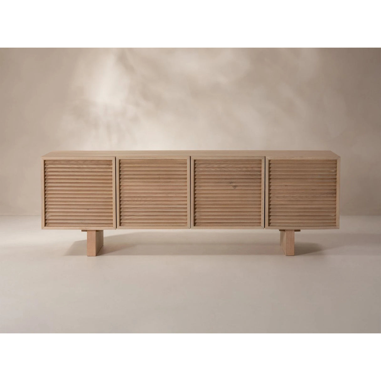 TV-Schrank mit Eichenholzplatte Aires, 160x40x54 cm von Micadoni – Produktbild 4