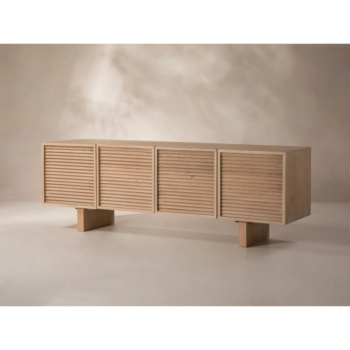 TV-Schrank mit Eichenholzplatte Aires, 160x40x54 cm von Micadoni – Produktbild 6