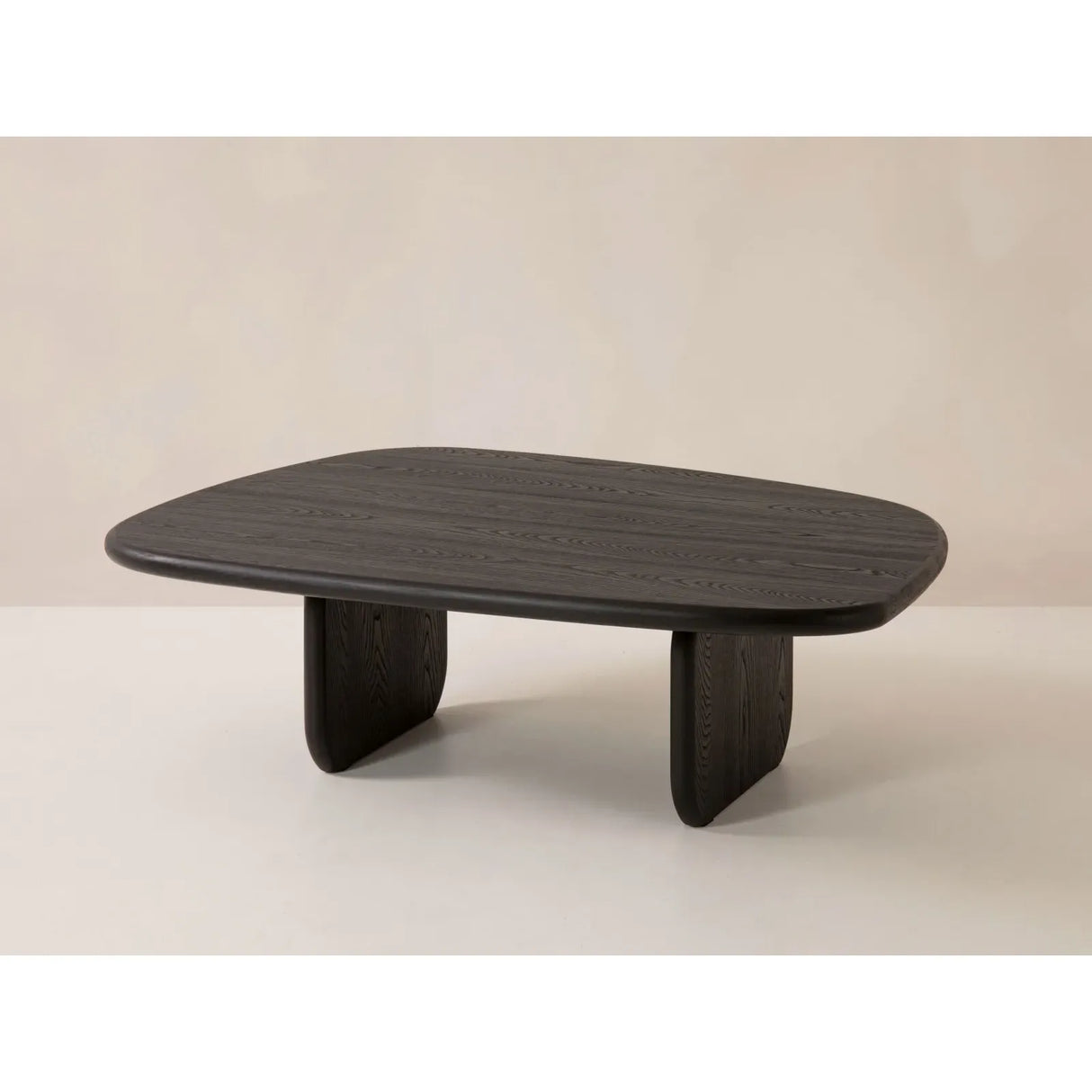 Talaia Couchtisch aus massiver Kiefer in schwarz, 110x80x35 cm - ZEN ZONE Furniture
