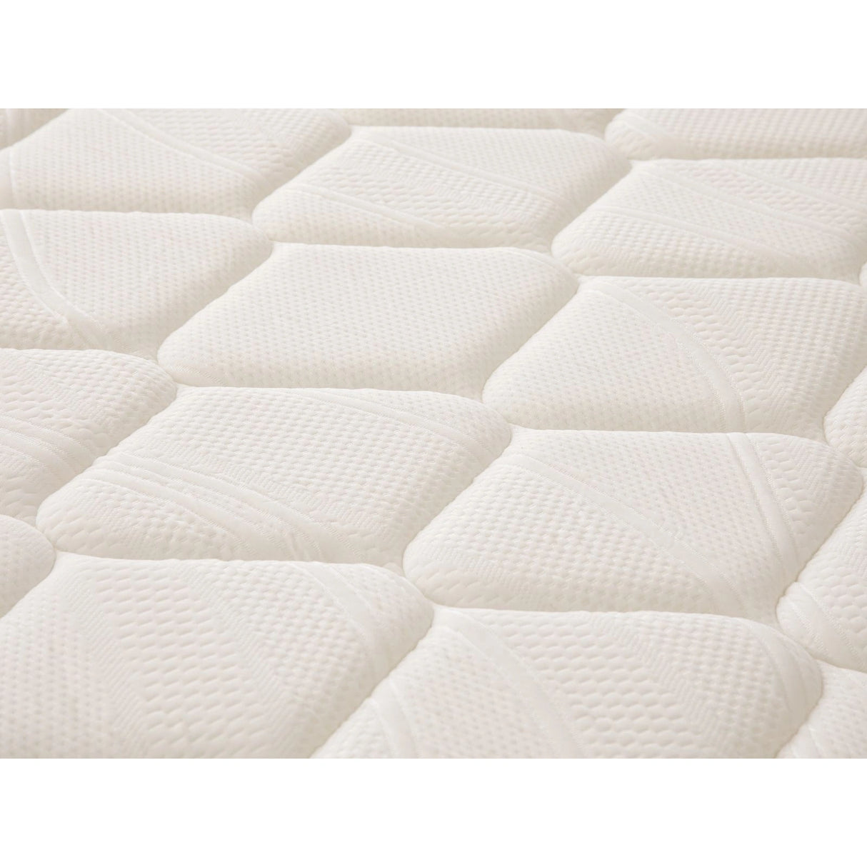 Valras Matratze mit Taschenfederkern aus Stoff in Weiß, 200x200 cm von Micadoni – Produktbild 5