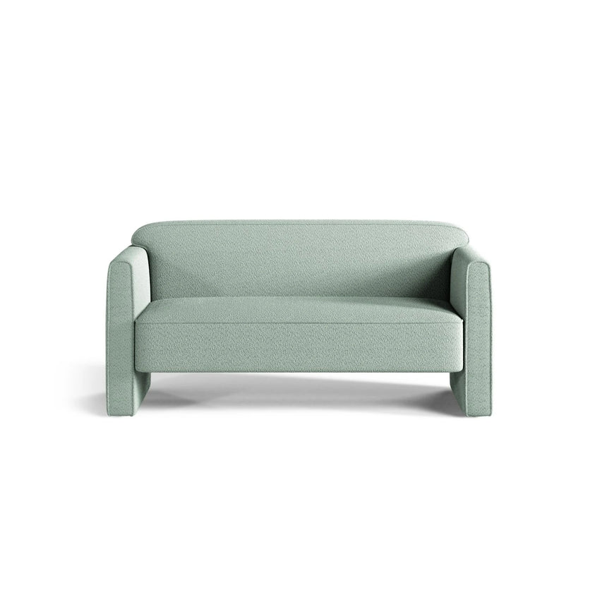 Abby 2-Sitzer Sofa aus Boucle (CORAL 55) in Minze, 140x80 cm – Bild 1