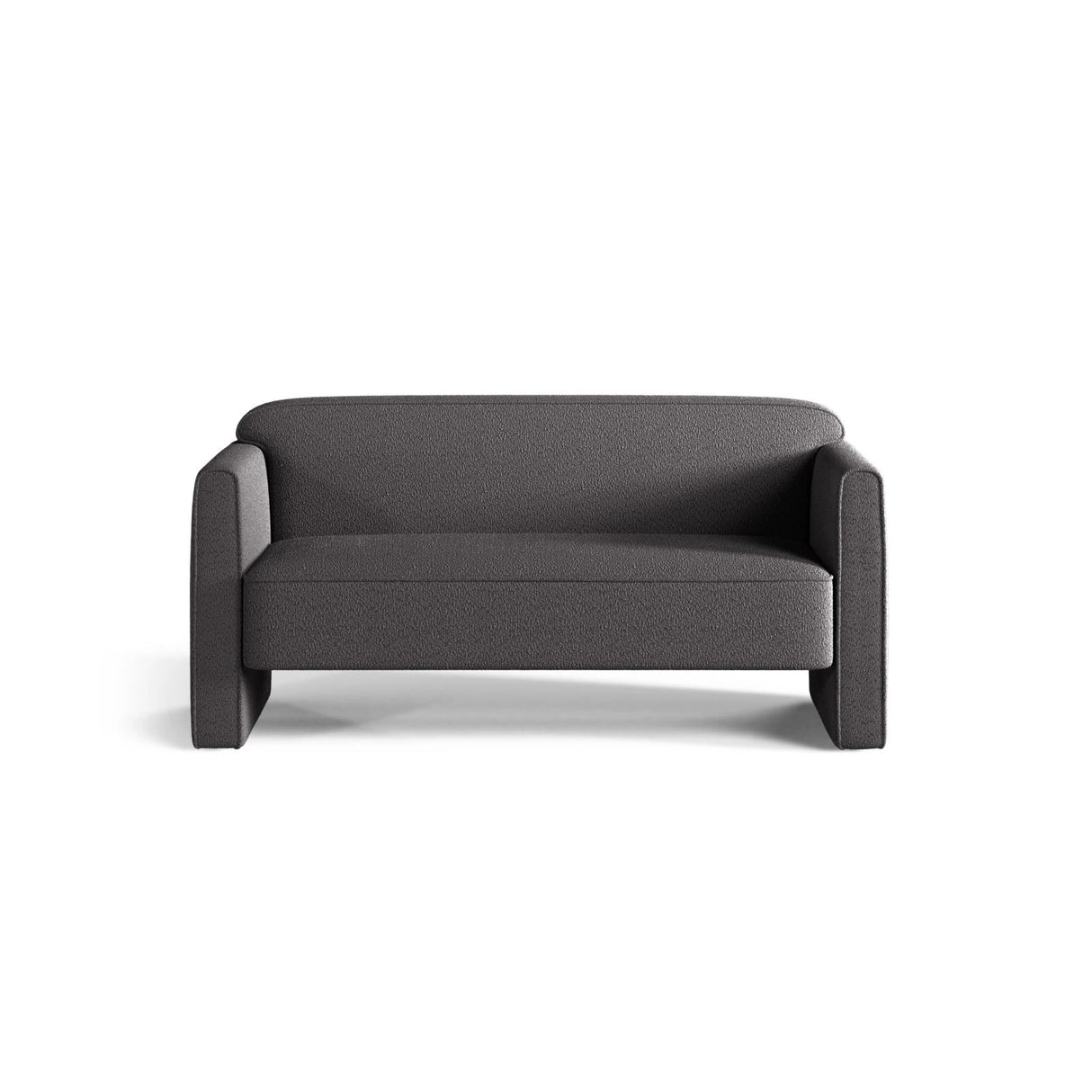 Abby 2-Sitzer Sofa aus Boucle (CORAL 80) in Graphit, 140x80 cm – Bild 1