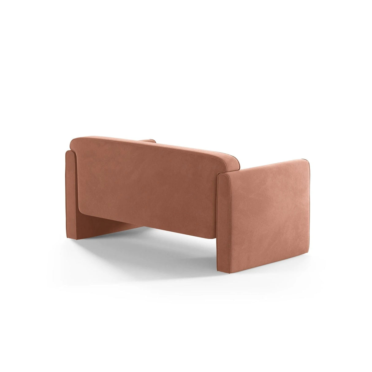 Abby 2-Sitzer Sofa aus Samt (Salvador 11) in Rosa, 140x80 cm – Bild 4