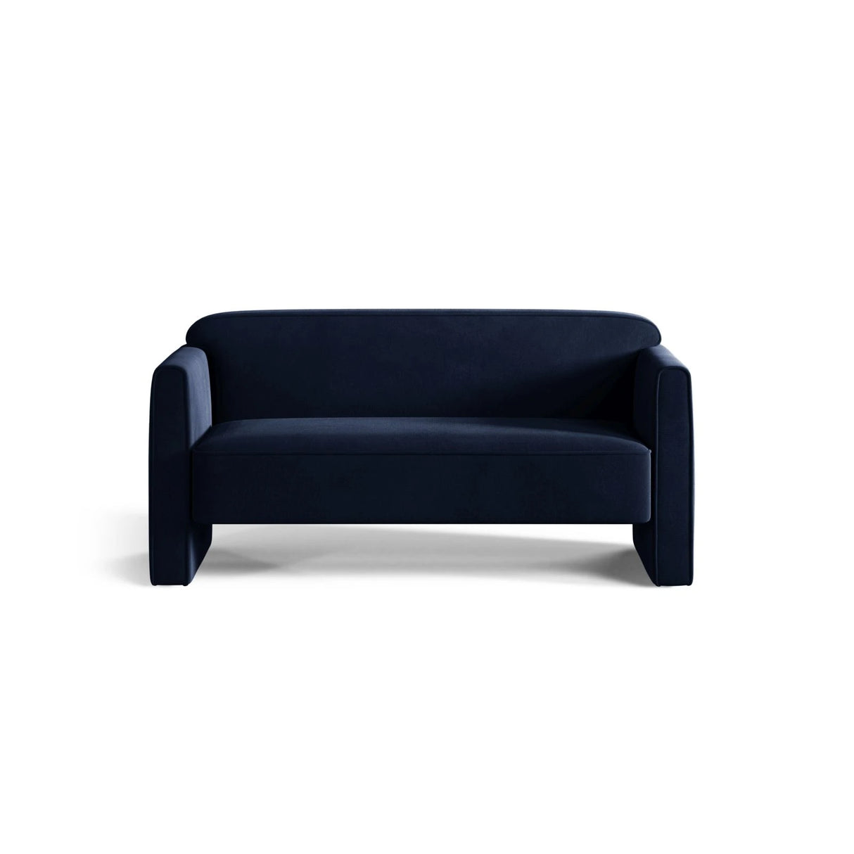 Abby 2-Sitzer Sofa aus Samt (Salvador 5) in Königsblau, 140x80 cm – Bild 1