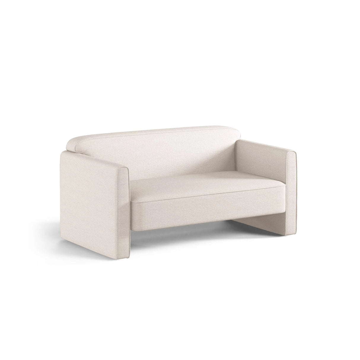 Abby 2-Sitzer Sofa aus Samt, Strukturstoff oder Boucle, 140x80 cm – Bild 3