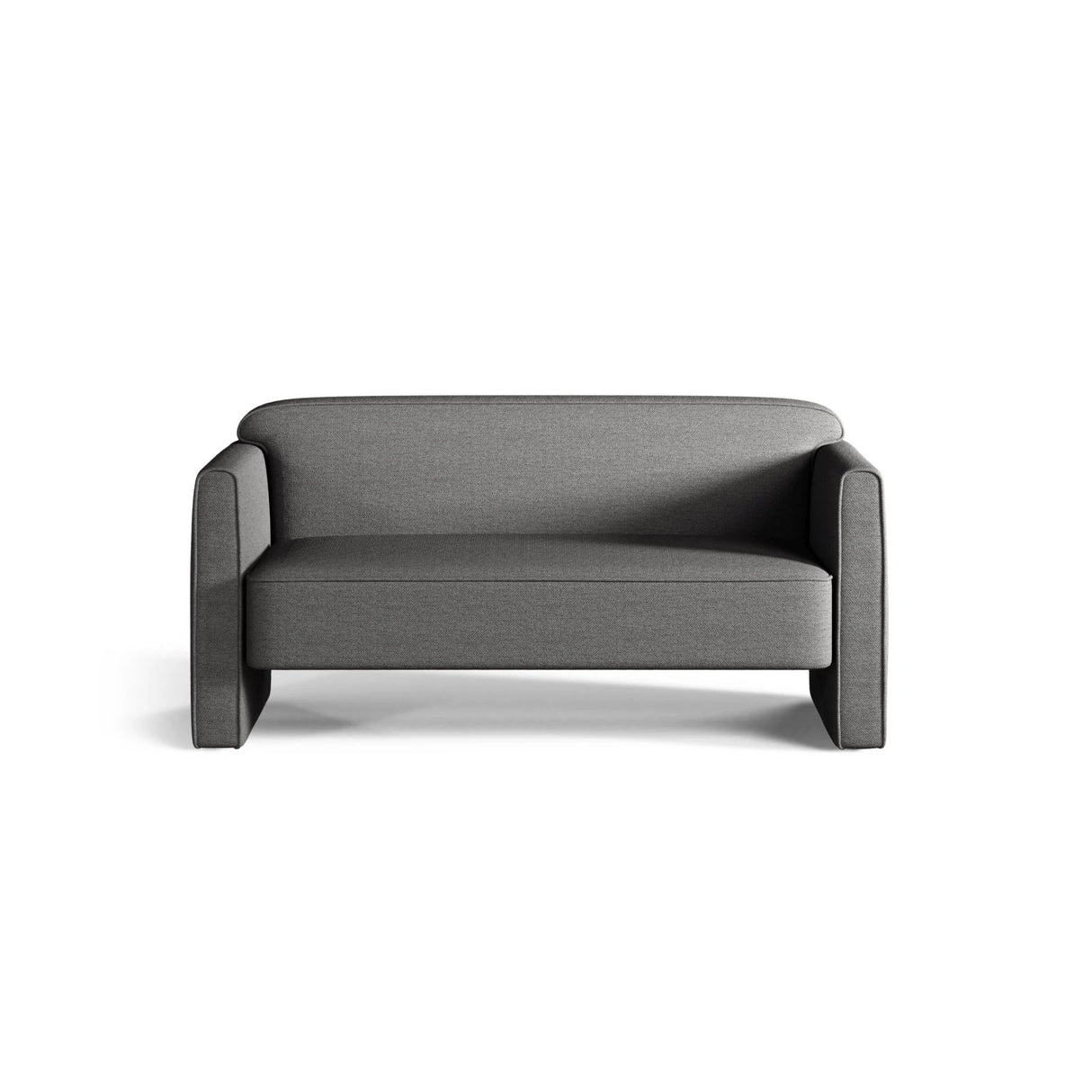 Abby 2-Sitzer Sofa aus Strukturierter Stoff (Heritage Ash) in Grau, 140x80 cm – Bild 1