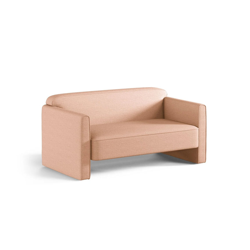 Abby 2-Sitzer Sofa aus Strukturierter Stoff (Heritage Orange) in Pfirsich, 140x80 cm – Bild 3