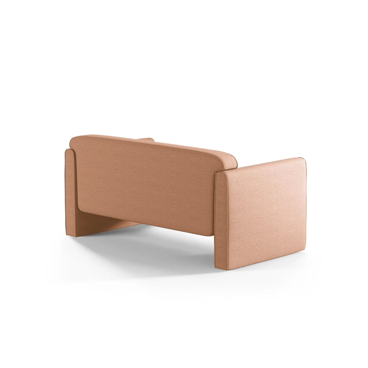 Abby 2-Sitzer Sofa aus Strukturierter Stoff (Heritage Orange) in Pfirsich, 140x80 cm – Bild 4