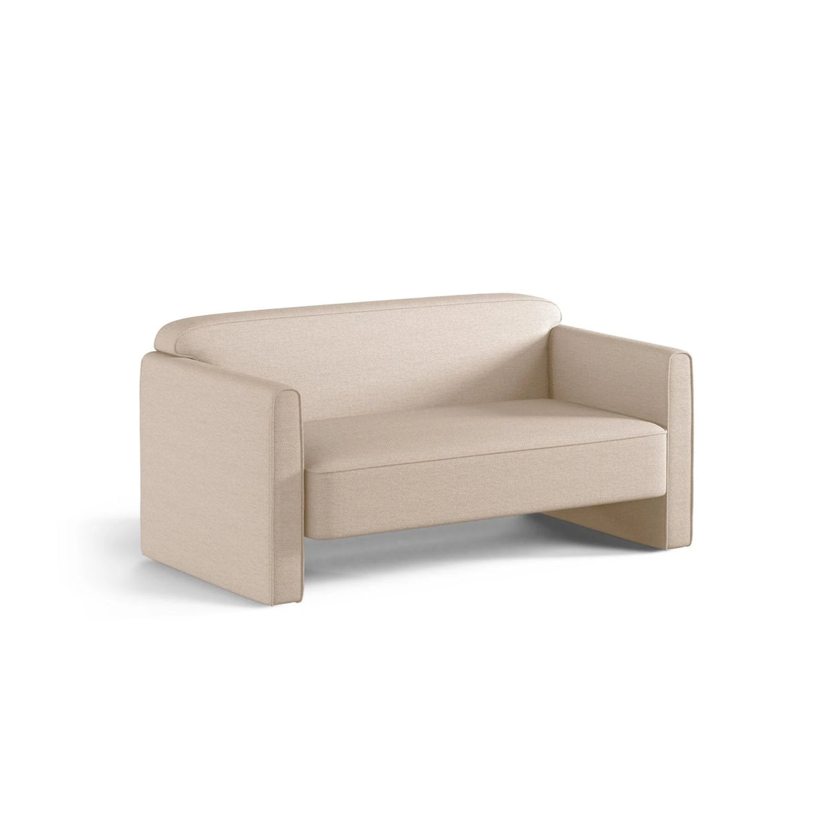 Abby 2-Sitzer Sofa aus Strukturierter Stoff (Heritage Toffee) in Sand, 140x80 cm – Bild 3