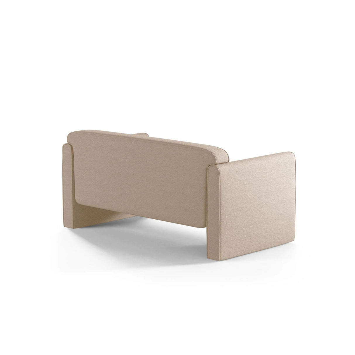 Abby 2-Sitzer Sofa aus Strukturierter Stoff (Heritage Toffee) in Sand, 140x80 cm – Bild 4