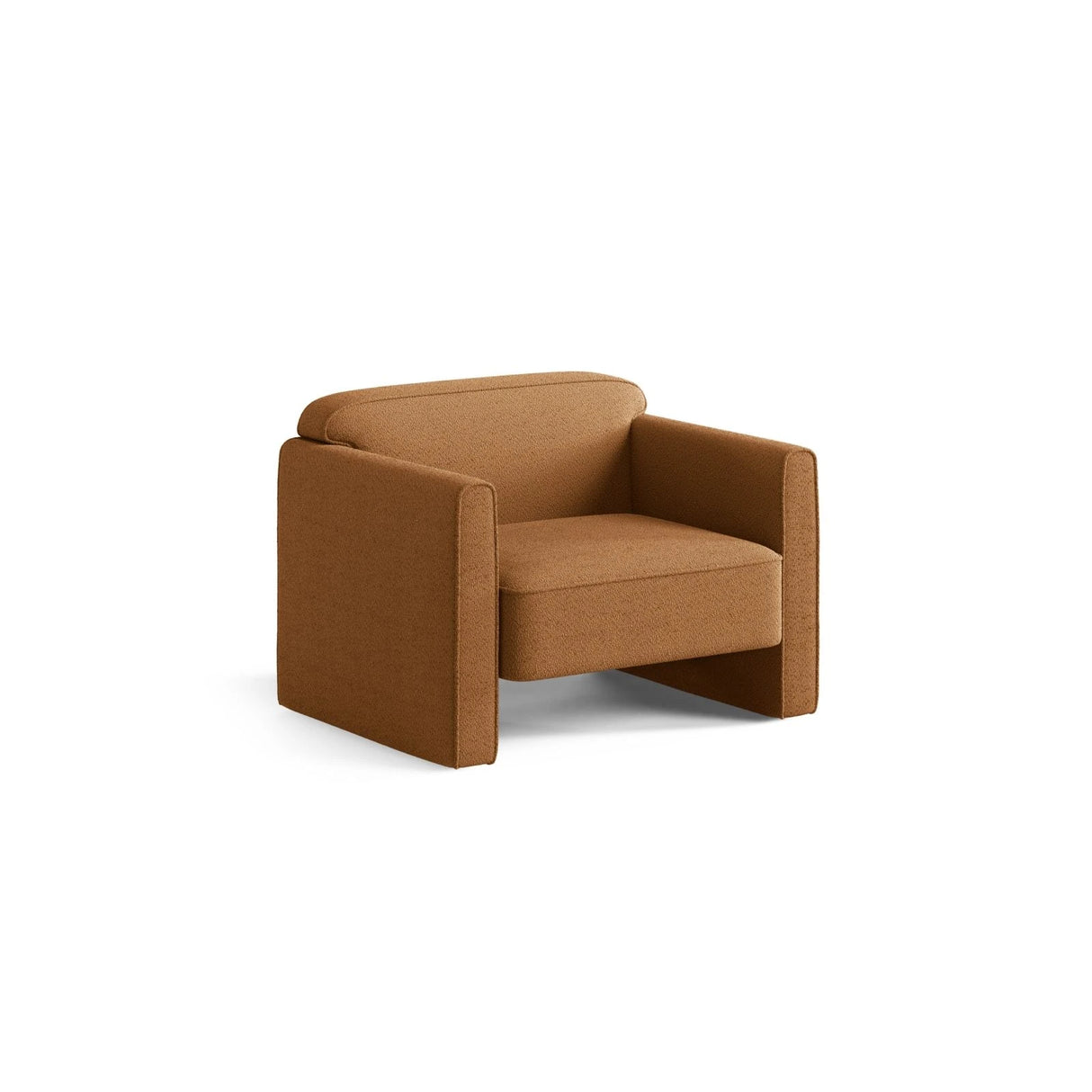 Abby Sessel aus Boucle (CORAL 35) in Honig, 90x80 cm – Bild 3