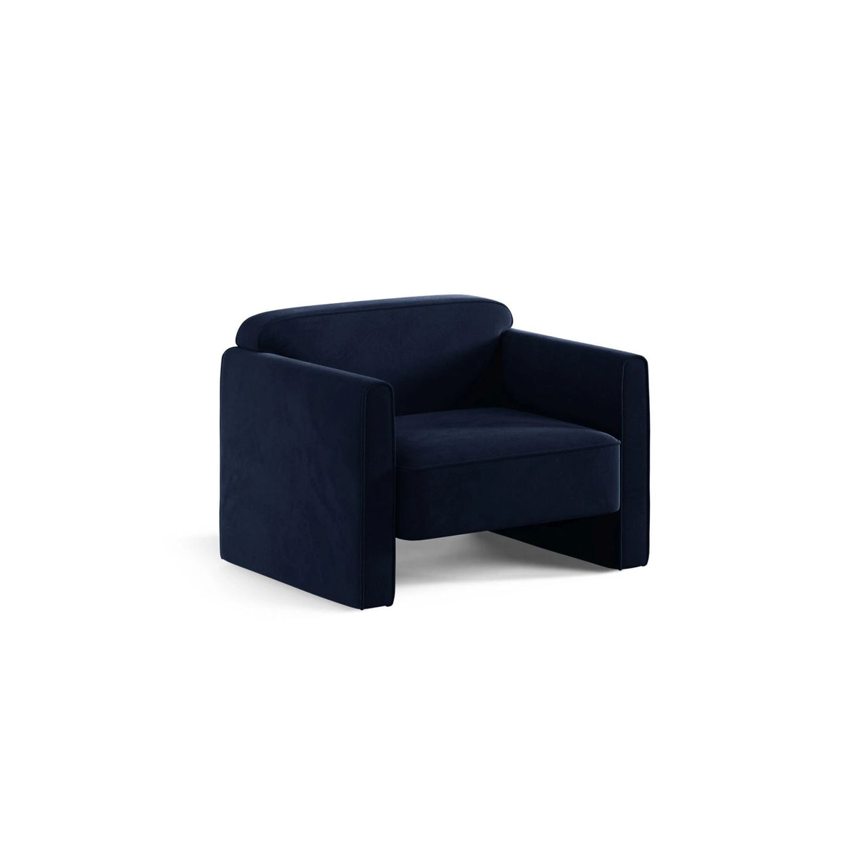 Abby Sessel aus Samt (Salvador 5) in Königsblau, 90x80 cm – Bild 3