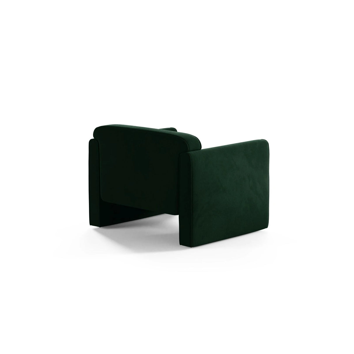 Abby Sessel aus Samt (Salvador 7) in Flaschengrün, 90x80 cm – Bild 4