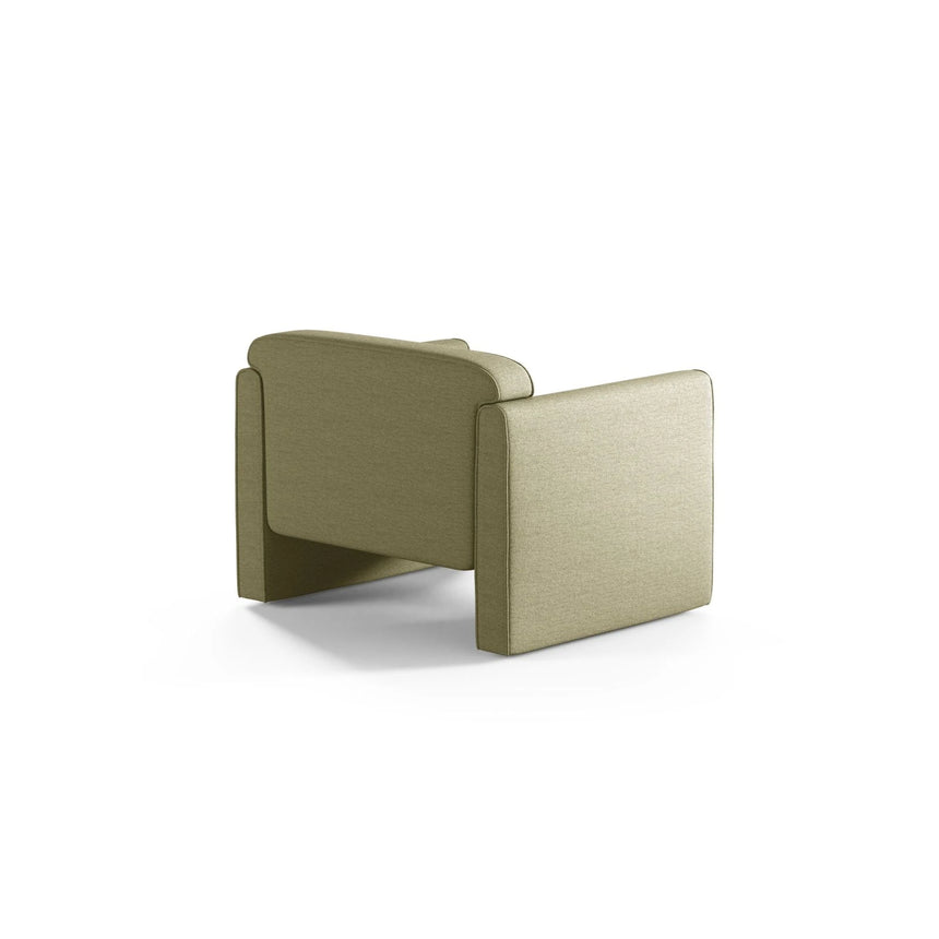 Abby Sessel aus Strukturierter Stoff (Heritage Avocat) in Olive, 90x80 cm – Bild 4