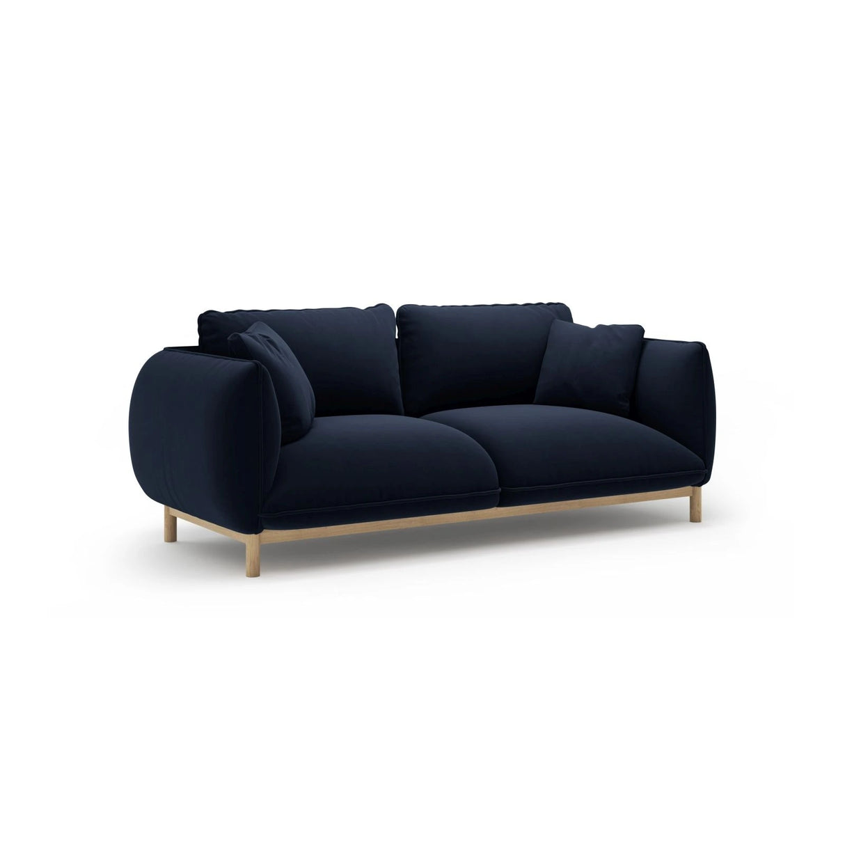 Ada 2-Sitzer Sofa aus Samt (Casino Deep Blue) in Königsblau, 178x101 cm – Bild 3