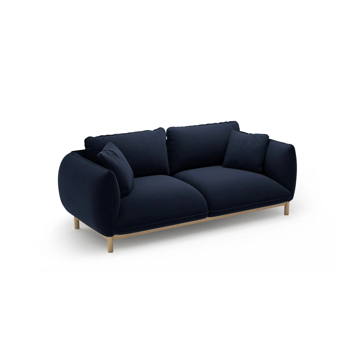 Ada 2-Sitzer Sofa aus Samt (Casino Deep Blue) in Königsblau, 178x101 cm – Bild 5