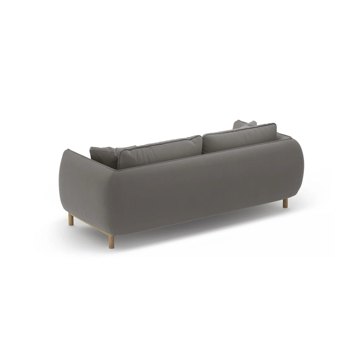 Ada 2-Sitzer Sofa aus Samt (Casino Stone) in Grau, 178x101 cm – Bild 4