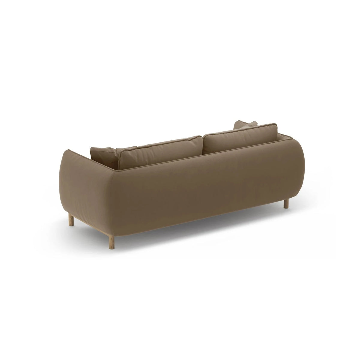 Ada 2-Sitzer Sofa aus Samt (Casino Taupe) in Hellbraun, 178x101 cm – Bild 4