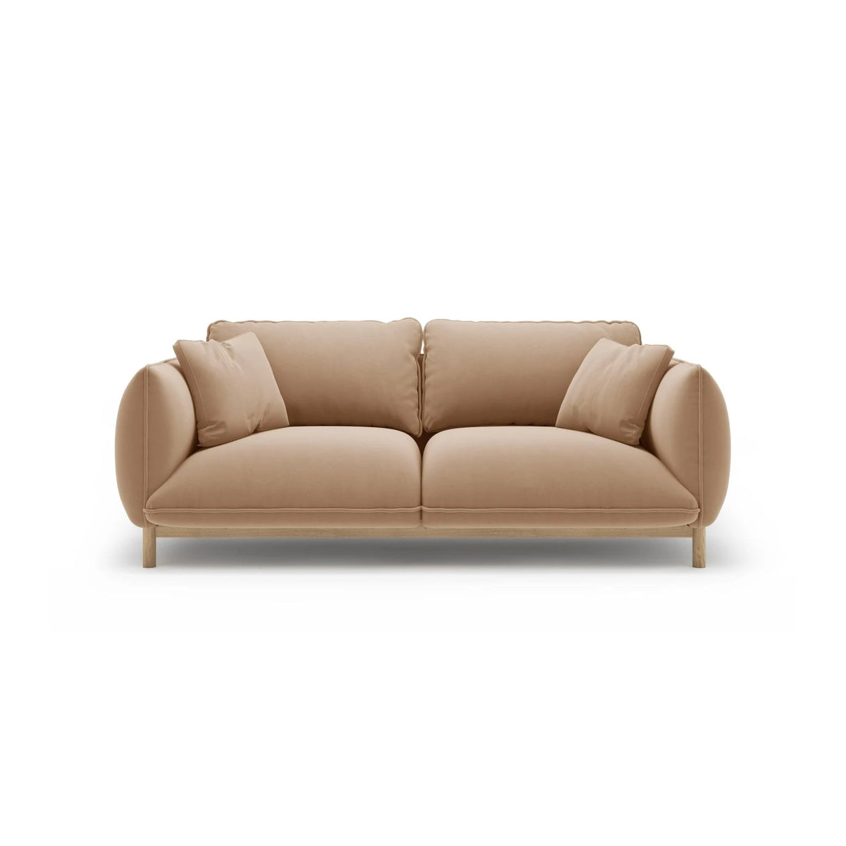 Ada 2-Sitzer Sofa aus Samt oder Strukturstoff, 178x101 cm – Bild 1