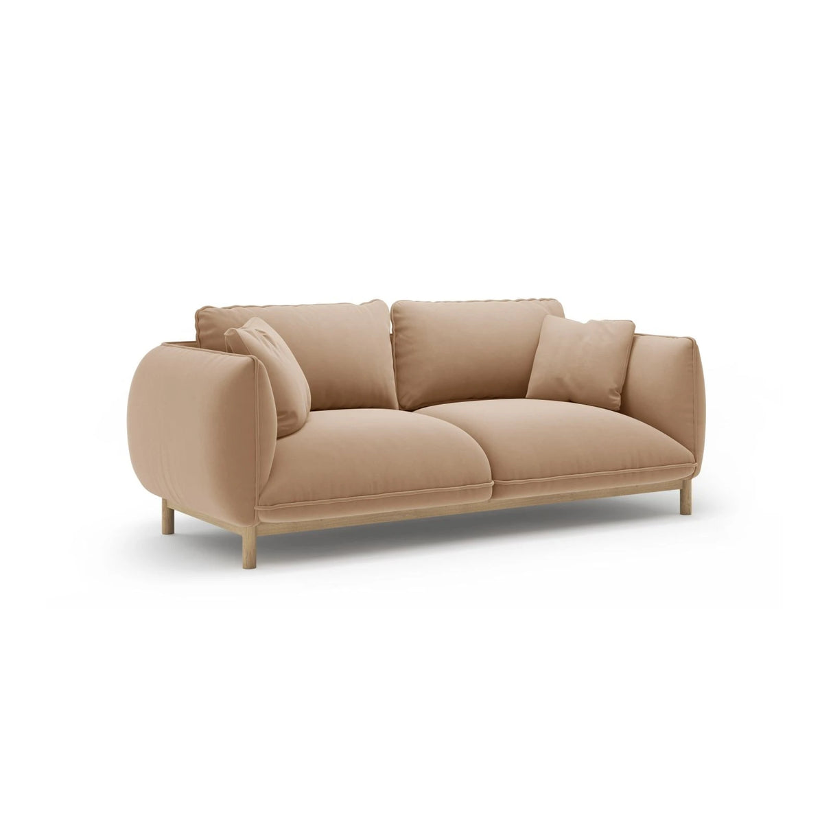 Ada 2-Sitzer Sofa aus Samt oder Strukturstoff, 178x101 cm – Bild 3