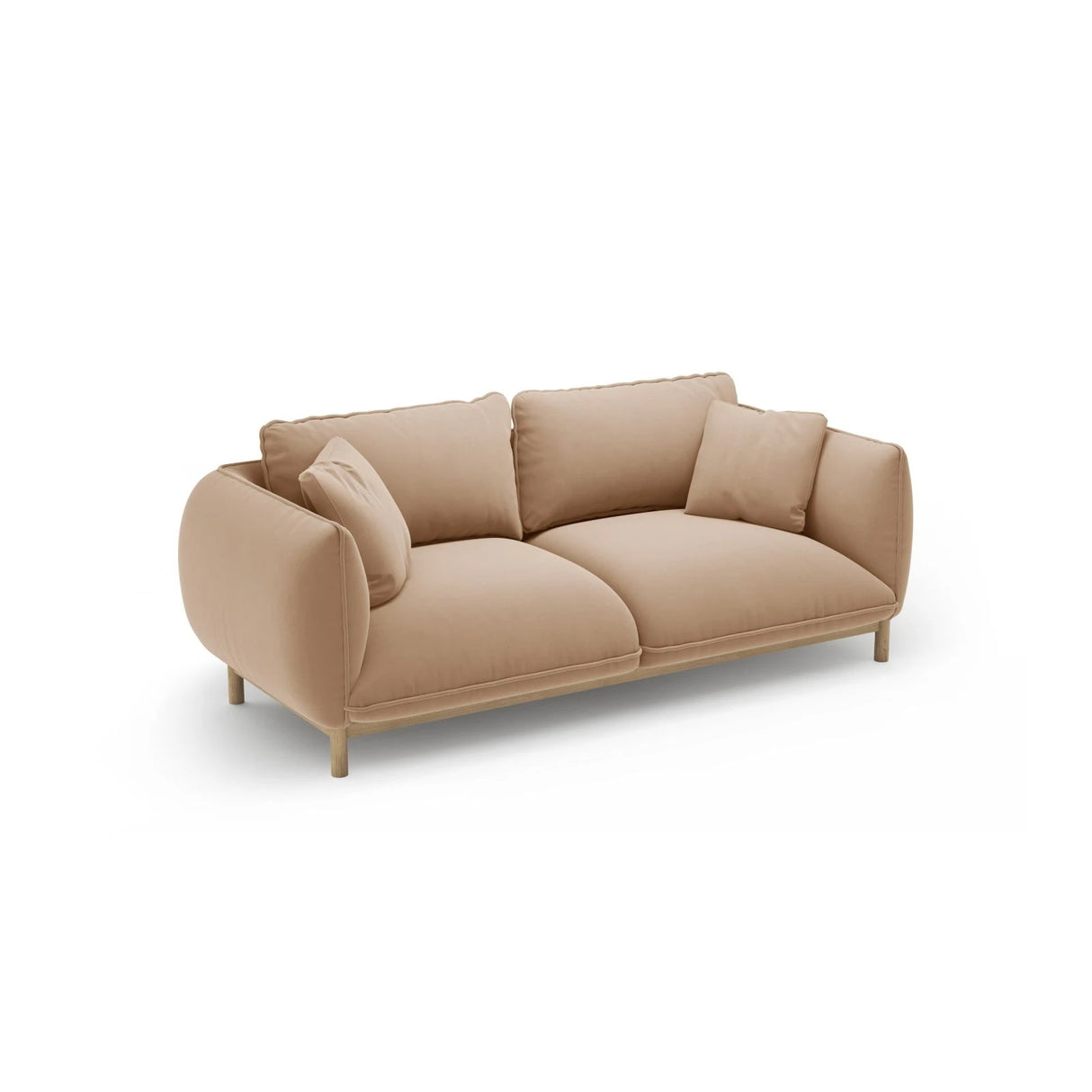Ada 2-Sitzer Sofa aus Samt oder Strukturstoff, 178x101 cm – Bild 5
