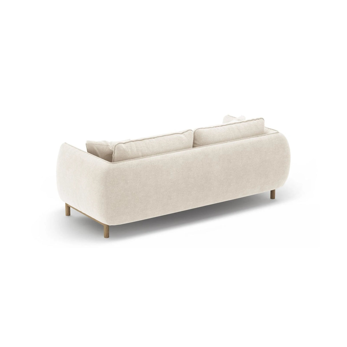 Ada 2-Sitzer Sofa aus Strukturierter Stoff (Wind 02) in Elfenbein, 178x101 cm – Bild 4