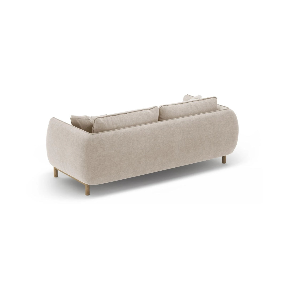 Ada 2-Sitzer Sofa aus Strukturierter Stoff (Wind 05) in Leichtes Beige, 178x101 cm – Bild 4