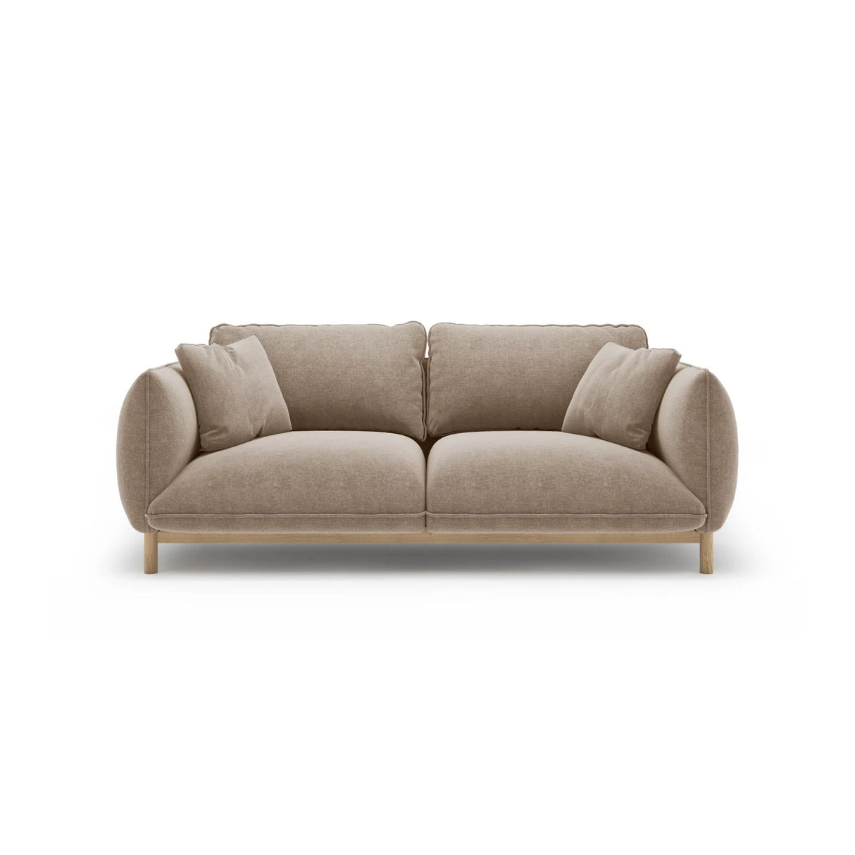 Ada 2-Sitzer Sofa aus Strukturierter Stoff (Wind 11) in Sand, 178x101 cm – Bild 1
