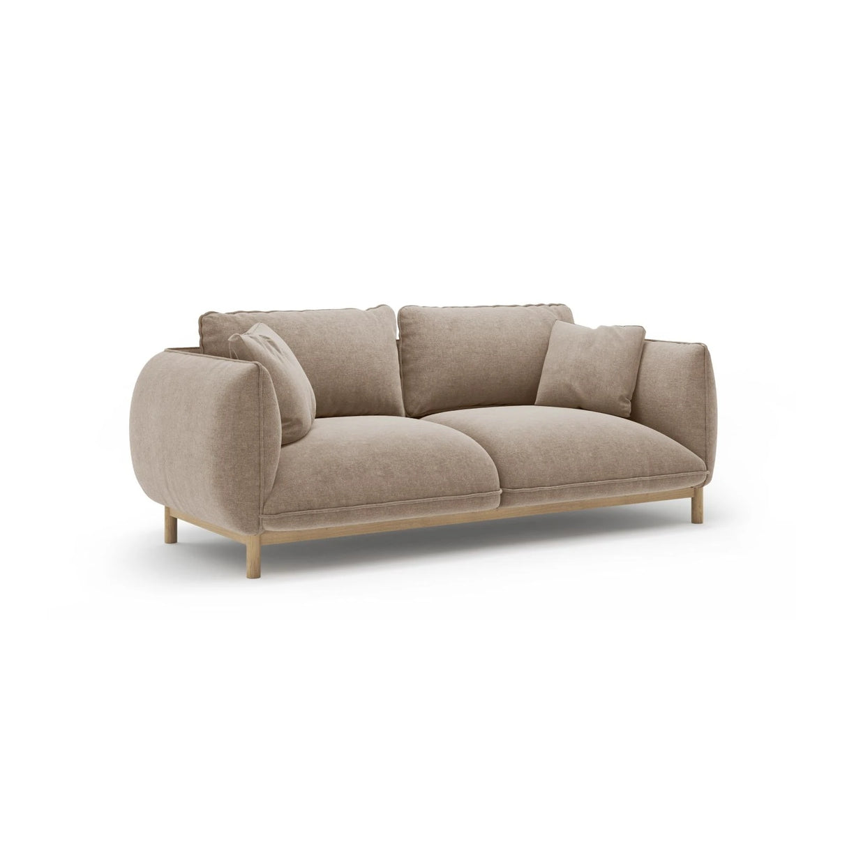 Ada 2-Sitzer Sofa aus Strukturierter Stoff (Wind 11) in Sand, 178x101 cm – Bild 3